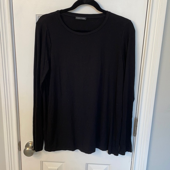 Eileen Fisher Tops - Eileen Fisher Black Long Sleeve Top